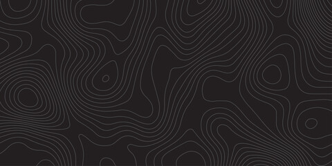 Dark abstract topographic background with smooth contour lines forming a modern, minimal, wavy terrain pattern. Clean monochrome design ideal for branding, posters, presentations, and digital graphics