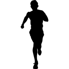 Running sport silhouette illustration art