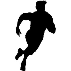 Running sport silhouette illustration art