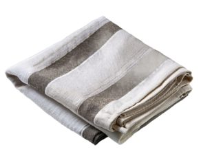 Cotton kitchen towel neatly folded isolated PNG