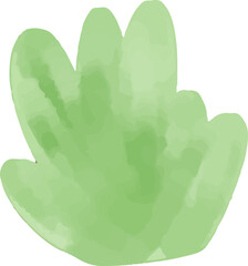 watercolor style green leaf branch floral bush sprout clover seamless pattern on white background