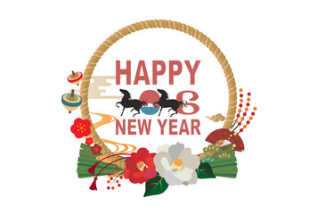 年賀状　2026年　午年
