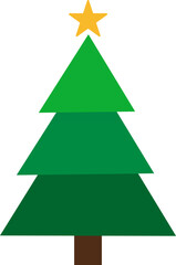 christmas tree vector illustration