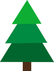christmas tree vector illustration