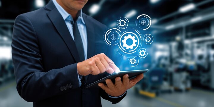 Optimizing manufacturing processes through digital innovation factory floor technology insights industrial environment close-up view efficiency and productivity enhancement