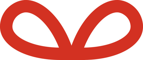 Fototapeta premium gift red ribbon vector illustration