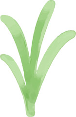 watercolor style green leaf branch floral bush sprout clover seamless pattern on white background