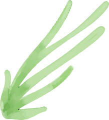 watercolor style green leaf branch floral bush sprout clover seamless pattern on white background