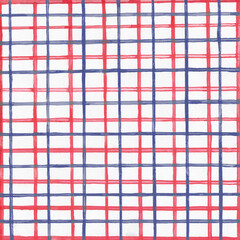 Hand-Drawn Red and Blue Grid Texture