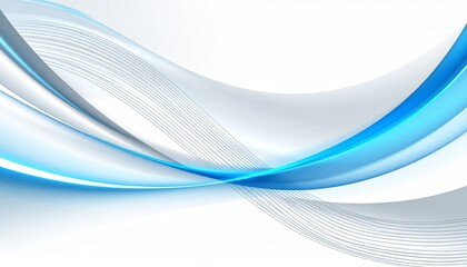 Abstract blue and gray wave background with flowing lines, modern design for technology, business, or medical concepts