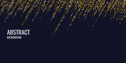 Abstract background with gold glitter. Vector illustration. Can be used for advertising, presentation