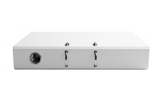 White three ring binder isolated on transparent background