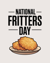 National Fritters Day Celebration with Fried Fritter Design
