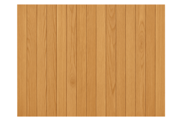 Natural light oak wooden wall texture background made of vertical planks and boards for interior design elements and decorative purposes isolated on transparent background