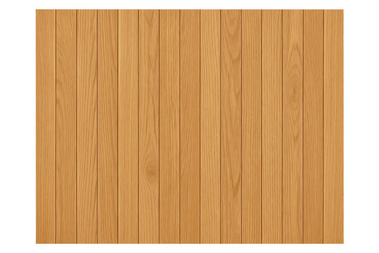 Natural light oak wooden wall texture background made of vertical planks and boards for interior design elements and decorative purposes isolated on transparent background