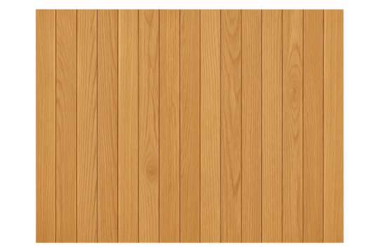 Natural light oak wooden wall texture background made of vertical planks and boards for interior design elements and decorative purposes isolated on transparent background - Powered by Adobe