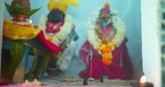 Vitthal Rukmini Pooja Inside Temple | Devotional Hindu Rituals