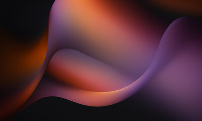 Abstract colorful glowing light wave motion background design with flowing red curve pattern