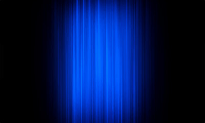 Fototapeta premium Abstract blue light background design with motion lines, digital gradient glow, and dark space texture
