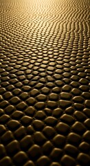 Obraz premium Close-up view of a textured surface with a repeating pattern, creating depth and visual interest.