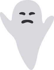 Spooky Halloween Ghost Illustration Element