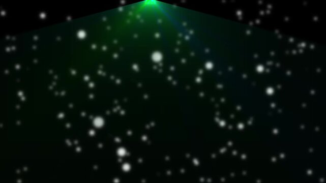 Golden Shiny Frame with Magic Stardust Floor Aqua Luxury sparkling particles and glitter effects for Oscar award ceremony, glamorous event, and prestigious celebration animation.