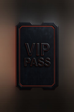 An elegantly designed VIP pass, perfect for exclusive events, rewards and promotions. This gives the aura of access and prestige.