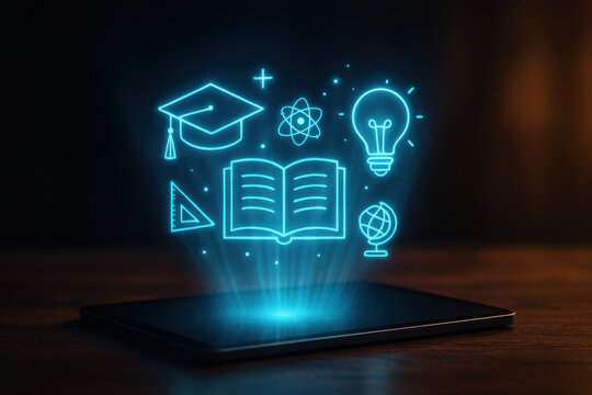 Innovative education technology shapes futures of learning with AI, illuminating pathways to knowledge through digital tools and interactive experiences