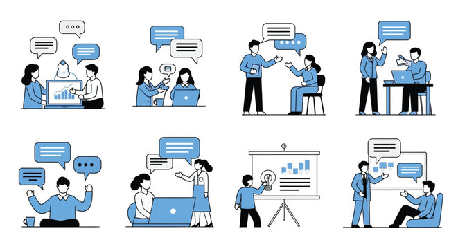 Effective Communication and Collaboration in Business Illustrated Concepts and Teamwork Scenarios