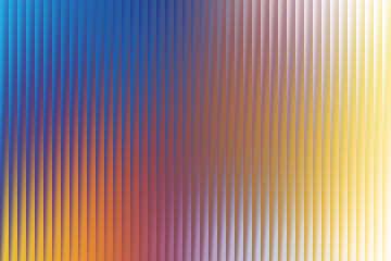An abstract background featuring vertical lines with a gradient of blue, purple, and yellow tones creates a vibrant and textured visual.