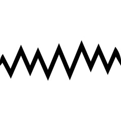 Thin Wavy Zigzag Line Pattern - Design Divider Element