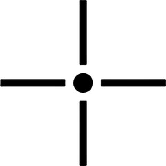 Target Crosshair Symbol - Focus Point or Precision Icon