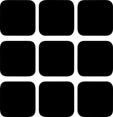 Nine Square Grid Pattern - Digital Element or Icon Set