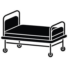 black sofa isolated on white background