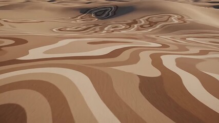 Mesmerizing abstract desert dunes with flowing wavy sand patterns and layered earth tone stripes a modern nature inspired graphic design background - Powered by Adobe