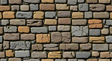 Fototapeta premium Brick wall texture background detailed close up view