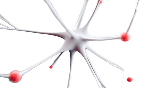 A 3D design of a star molecule symbol pattern illustration