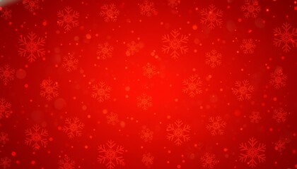 Red Christmas Snowflake Background – Festive Seamless Winter Pattern
