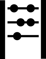  Abacus icon. vector dual tone icon for your website, mobile, presentation, and logo design. abacus glyph icon, isolated on transparent background