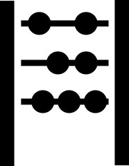  Abacus icon. vector dual tone icon for your website, mobile, presentation, and logo design. abacus glyph icon, isolated on transparent background