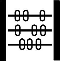  Abacus icon. vector dual tone icon for your website, mobile, presentation, and logo design. abacus glyph icon, isolated on transparent background