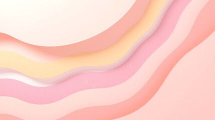 Abstract Pastel Waves Gentle Curves Delicate Pastel Color Palette Subtle Gradient Flowing Design