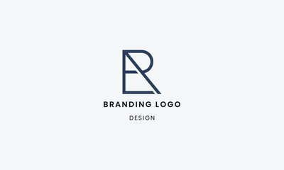 Minimalist Letter AR and RA Logo Design Concept