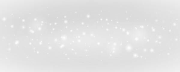 Soft white dust floats across a transparent PNG background. Fine particles drift in a gentle shimmering haze. The subtle glow creates a clean airy visual effect.