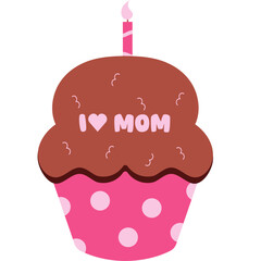 Cupcake Mother's Day Illustration