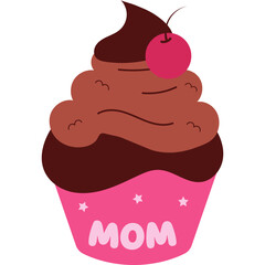 Cupcake Mother's Day Illustration