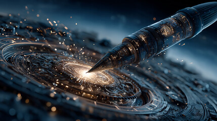 Digital creation concept 3d rendered