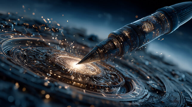 Digital creation concept 3d rendered