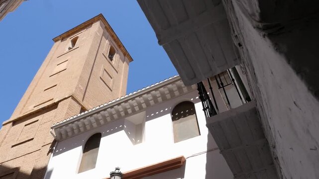 Parish of the Incarnation of Lanjaron, Granada. Religious temple of Andalusian Baroque architecture