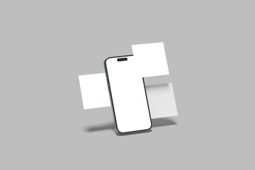 Smartphone Screen Blank Mockup Design